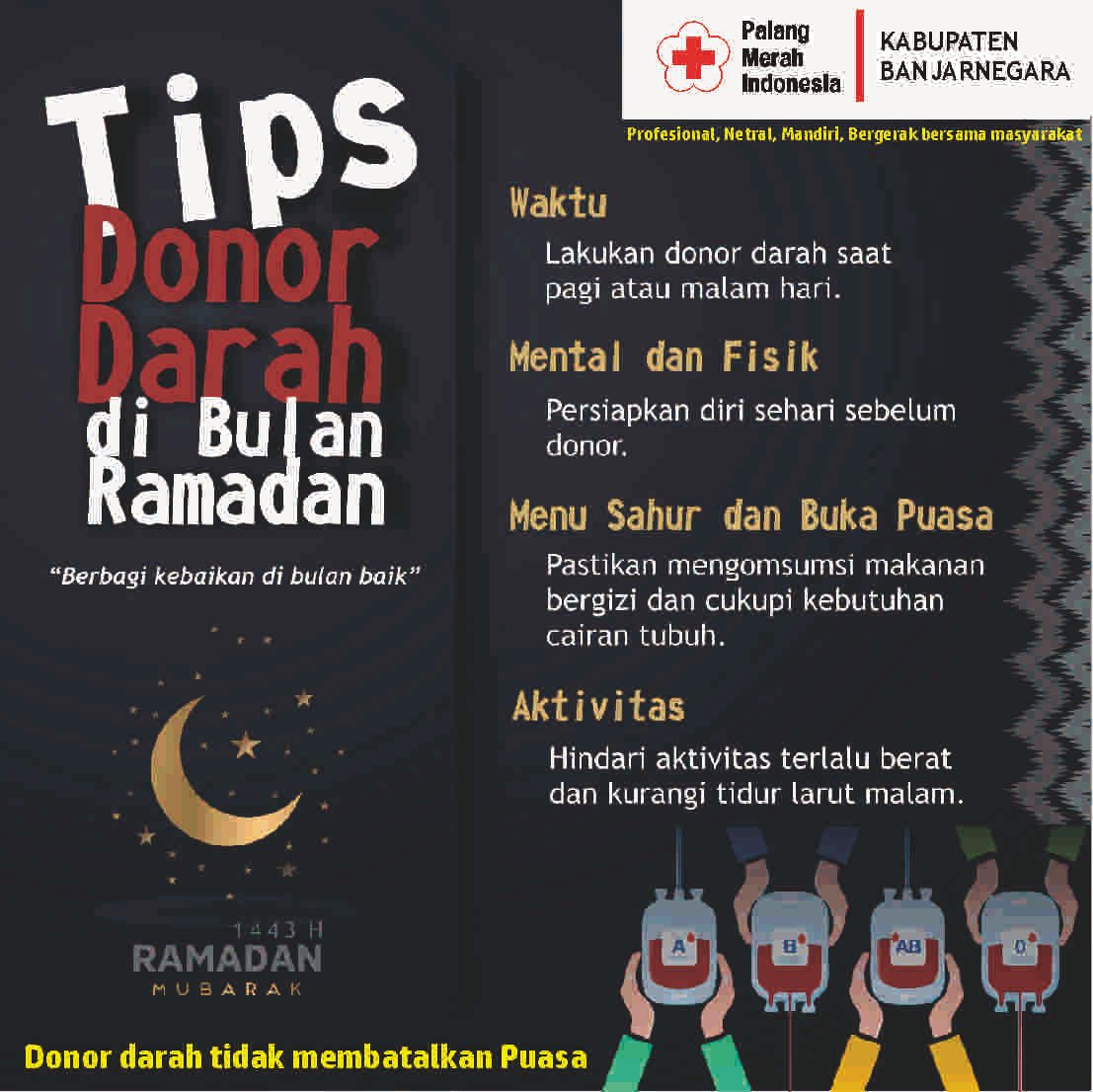 Donor Darah Saat Puasa? Berikut Tipsnya Agar Tidak Lemas