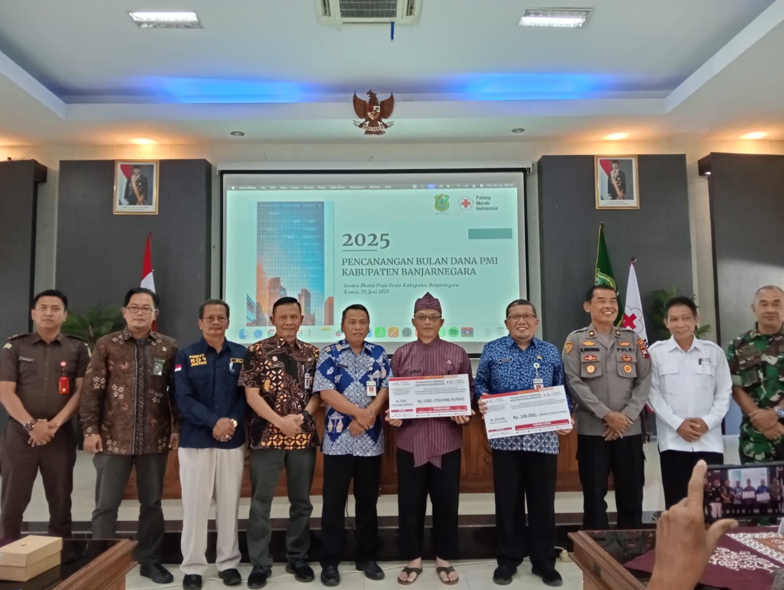 BULAN DANA PMI BANJARNEGARA DITARGETKAN SEBESAR 1,6 MILIAR