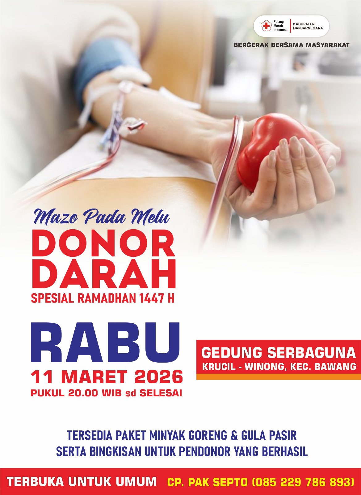 Mobile Unit Donor Darah | Rabu, 11 Maret 2026